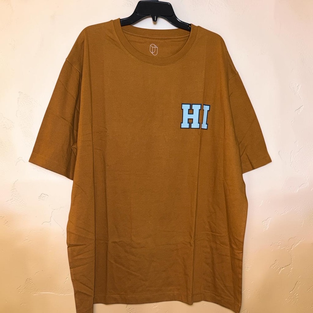Original Use Mens 2XL Tall Burnt Orange HI Graphic Short Sleeve T-Shirt NWT